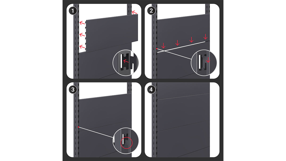 Étagère Gondole robuste – Rayonnage métallique réglable pour commerce