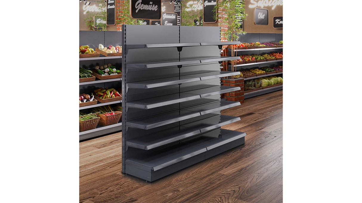 Étagère Gondole robuste – Rayonnage métallique réglable pour commerce