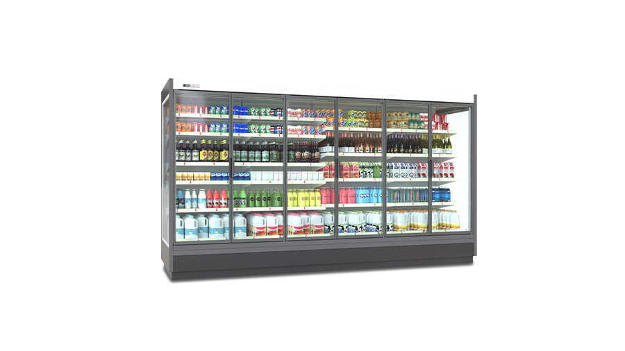 Réfrigérateur vitrine commerciale à portes en verre