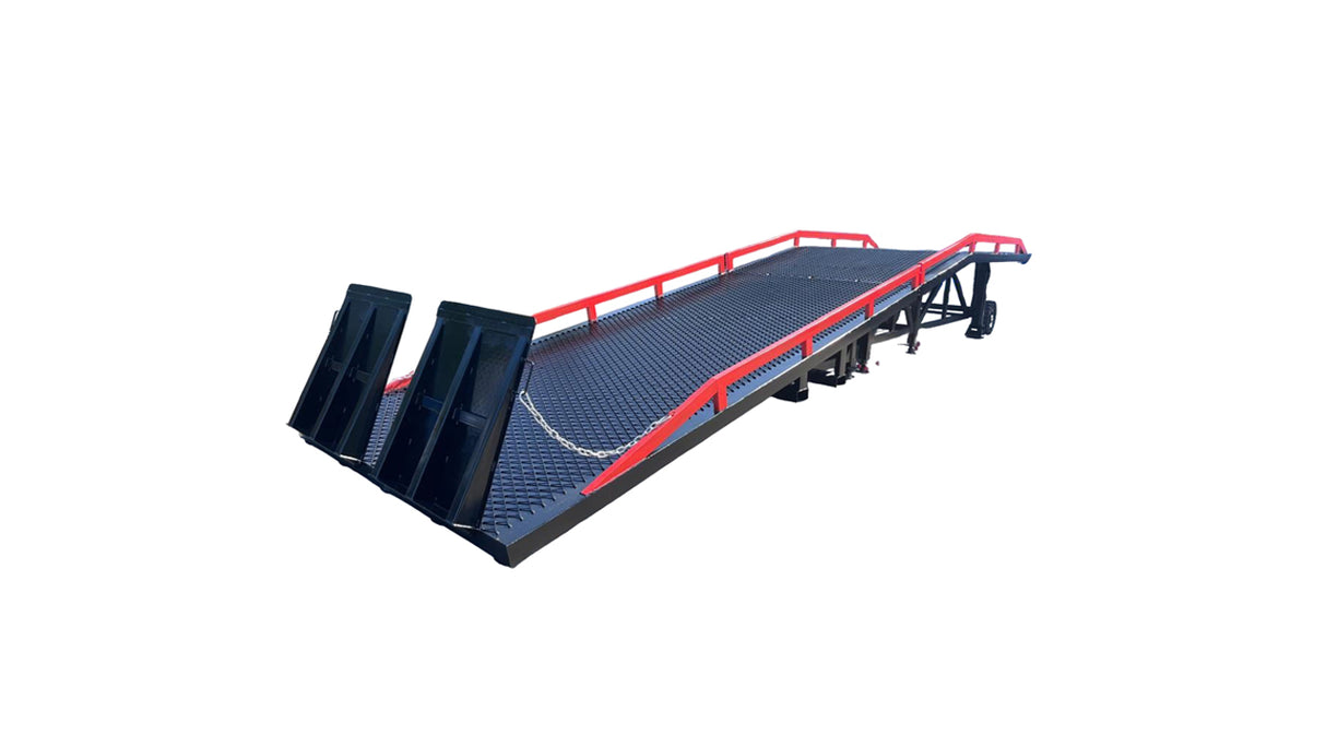 Rampe de Chargement Mobile Robuste – Rampe de Quai Portable en Acier pour Chariots Élévateurs et Camions