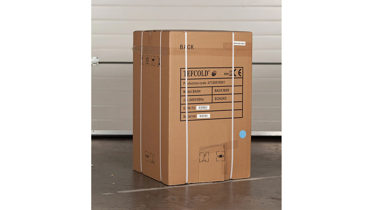 Arrière de Bar Réfrigéré 1 Porte Vitrée – BA6H (105 L, Noir, Classe Énergétique A)