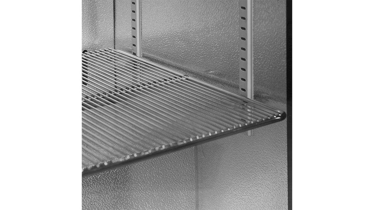 Arrière de Bar Réfrigéré 1 Porte Vitrée – BA16H (125 L, Noir, Classe Énergétique A)