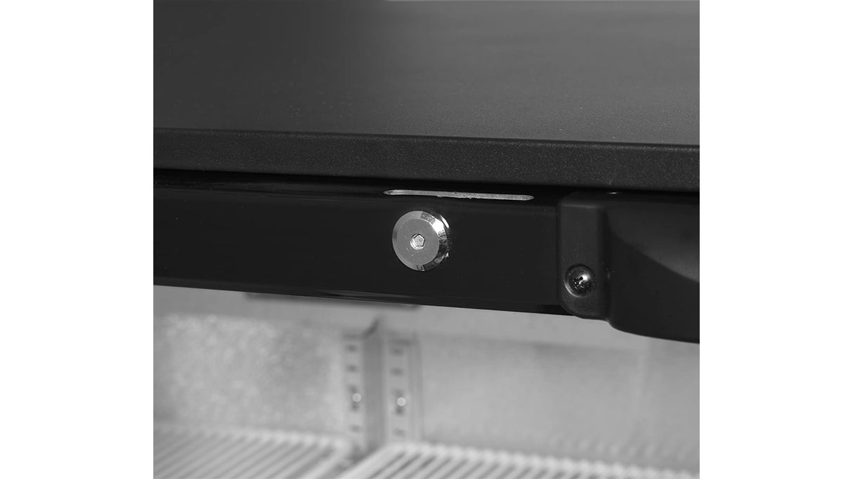 Arrière de Bar Réfrigéré 2 Portes Vitrées – DB201H (190 L, Noir, Classe Énergétique A)