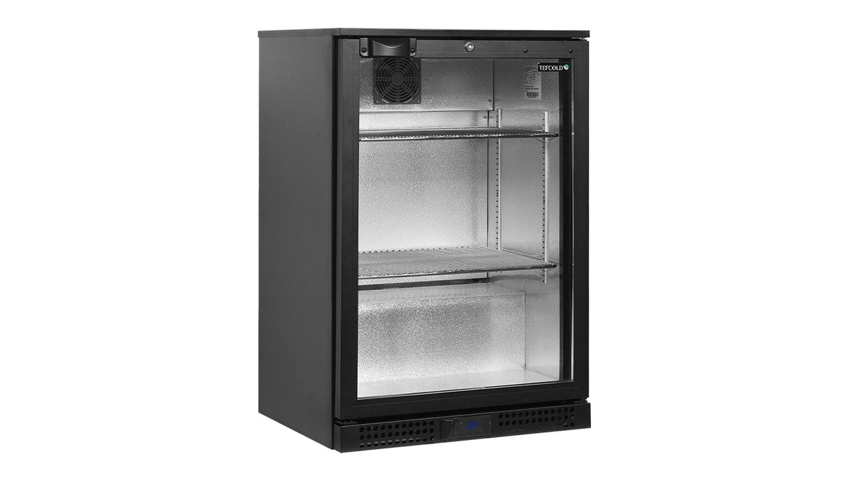 Arrière de Bar Réfrigéré 1 Porte Vitrée – BA11H (128 L, Noir, Classe Énergétique A)