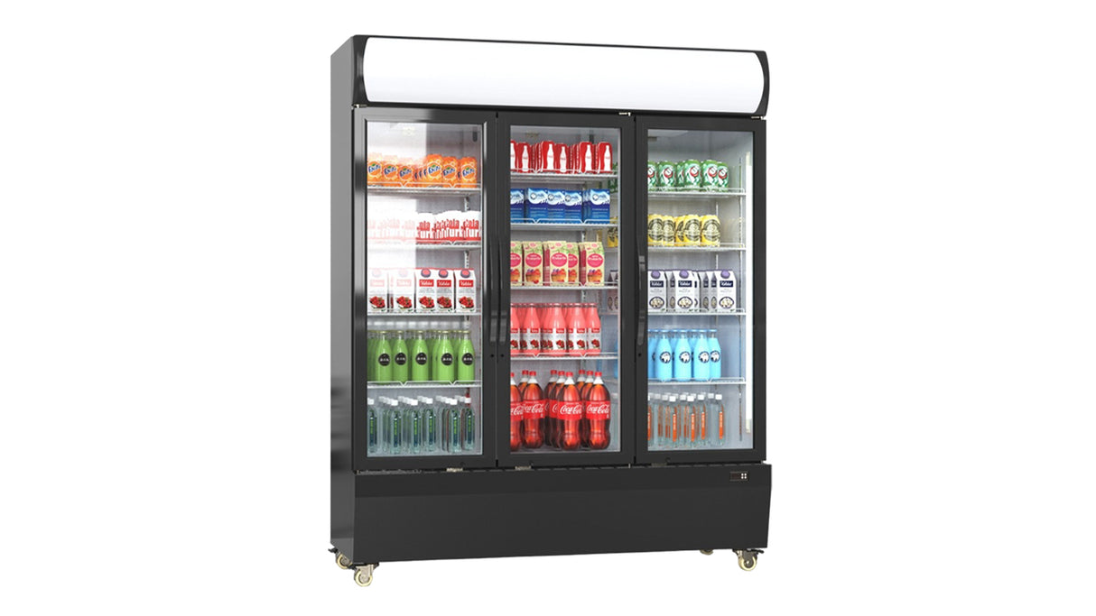 AGR-1070-EC – Armoire Réfrigérée Vitrée Verticale 3 Portes, 1070L