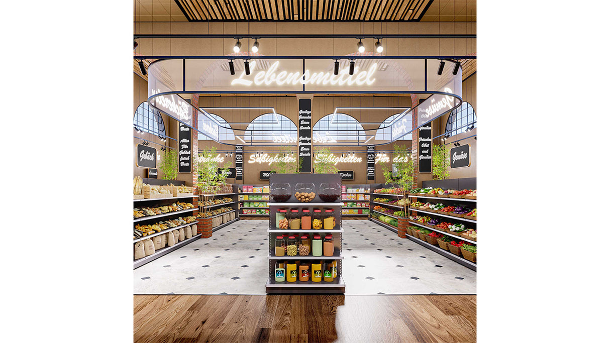 Étagère Gondole robuste – Rayonnage métallique réglable pour commerce