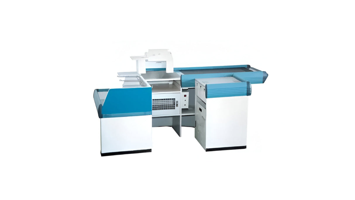 Caisse Supermarché avec Convoyeur