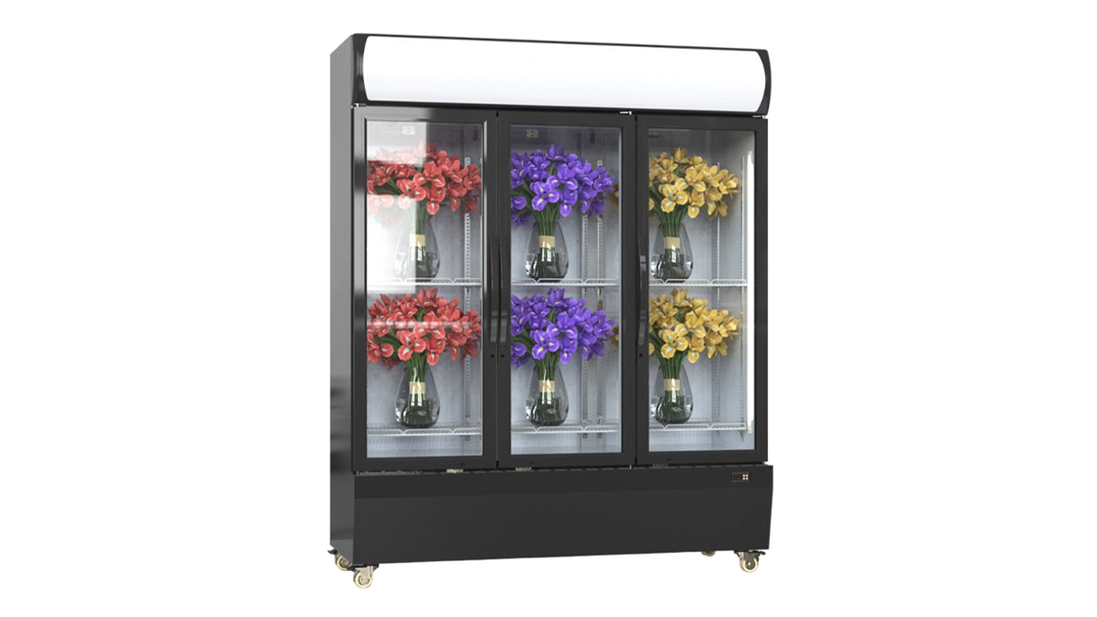 AGR-1070-EC – Armoire Réfrigérée Vitrée Verticale 3 Portes, 1070L