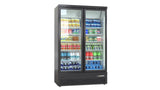Vitrine Réfrigérée de Luxe à Montage Supérieur / Inférieur – Noir / Blanc – Porte Double