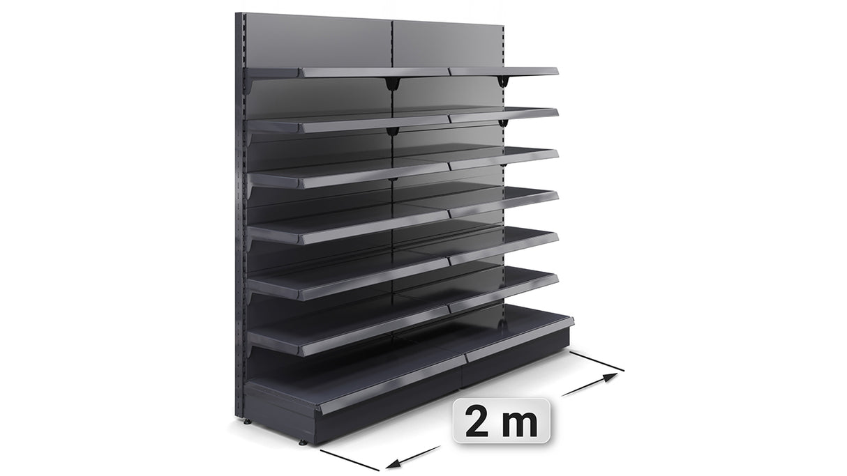 Étagère Gondole robuste – Rayonnage métallique réglable pour commerce