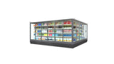 Réfrigérateur vitrine îlot à portes en verre – usage commercial