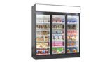 Vitrine Congélateur de Luxe à Montage Supérieur / Inférieur – Noir / Blanc – Triple Porte