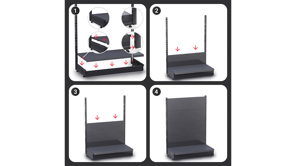 Gondole d’exposition – Ensemble complet