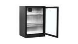 Arrière de Bar Réfrigéré 1 Porte Vitrée – BA16H (125 L, Noir, Classe Énergétique A)