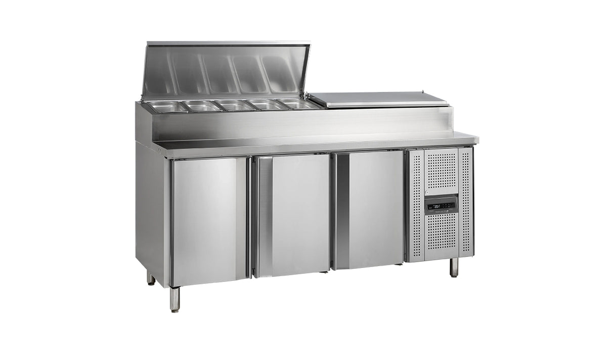 Comptoir de préparation sandwich GN1/1 SS7300 – Meuble professionnel