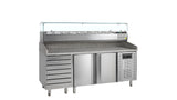 Table à Pizza Réfrigérée GN 1/1 avec Module à Garniture – PT1310 + GVC38-200