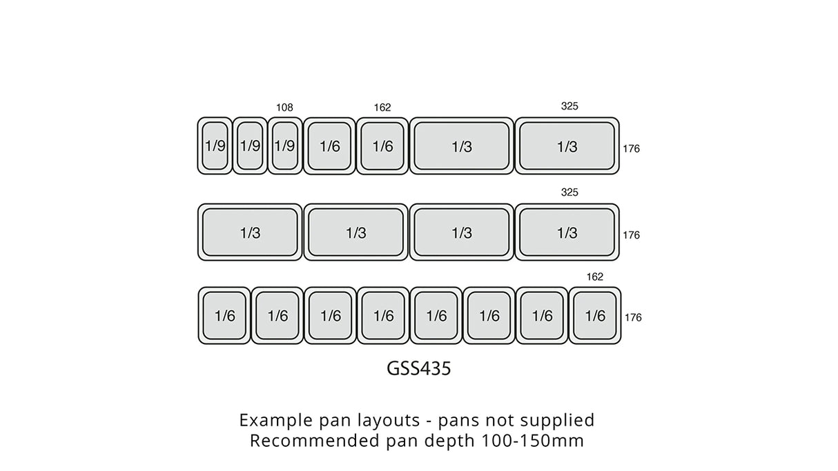 Comptoir réfrigéré saladette GN1/1 GSS435 – Meuble professionnel
