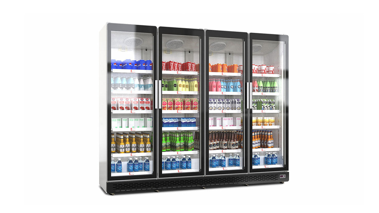 Vitrine Réfrigérée Professionnelle à Porte Vitrée – Grande Capacité 4 Portes AGR-2080FA