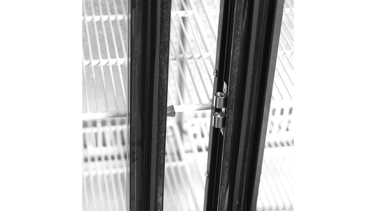 Arrière de Bar Réfrigéré 3 Portes Coulissantes – DB301S-3 (300 L, Noir, Classe Énergétique B)
