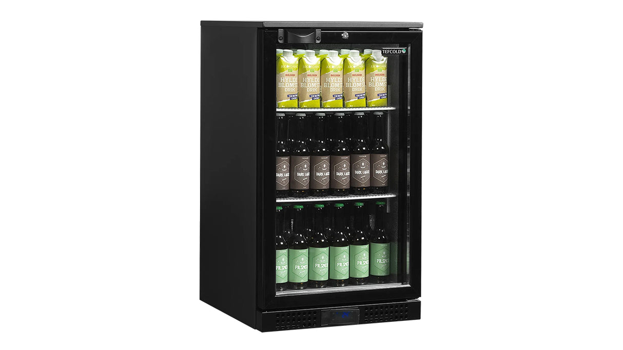 Arrière de Bar Réfrigéré DB106H – 105L, 1 Porte Vitrée Réversible, LED, Classe A, Compact, Ventilé