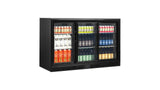 Arrière de Bar Réfrigéré 3 Portes Coulissantes – DB301S-3 (300 L, Noir, Classe Énergétique B)