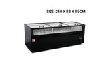 2.5M Island Freezer Vitrine – Supermarket Commercial Display Freezer