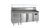 Table à Pizza Réfrigérée GN 1/1 avec Module à Garniture – PT1310 + VK38-200
