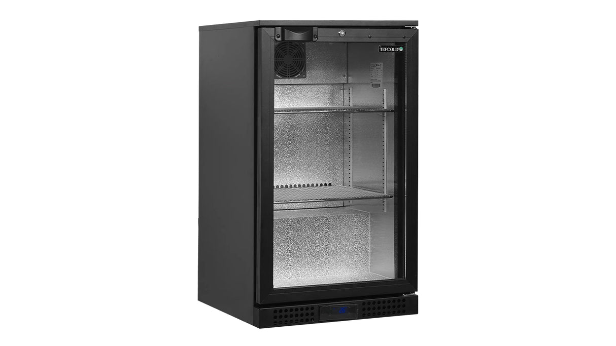 Arrière de Bar Réfrigéré 1 Porte Vitrée – BA6H (105 L, Noir, Classe Énergétique A)