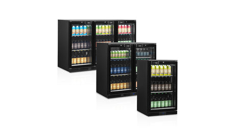 Réfrigérateur de Bar DB126H avec Porte Vitrée et Éclairage LED - Classe Énergétique A