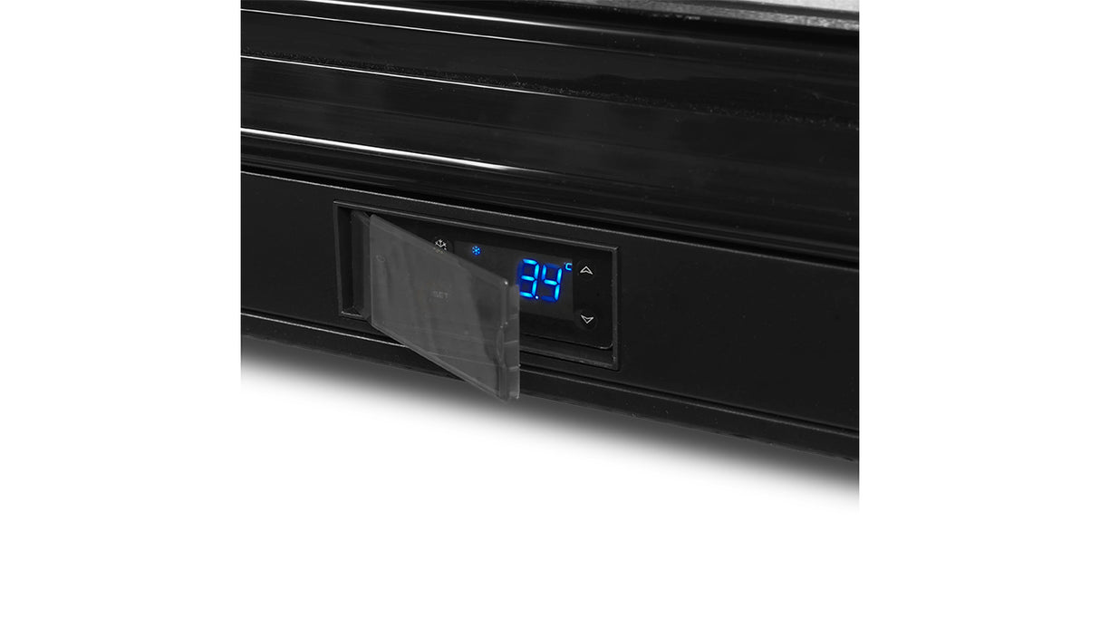 Arrière de Bar Réfrigéré 2 Portes Vitrées – DB201H (190 L, Noir, Classe Énergétique A)